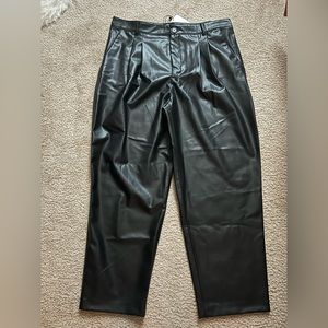 Zara - Faux Leather Pants